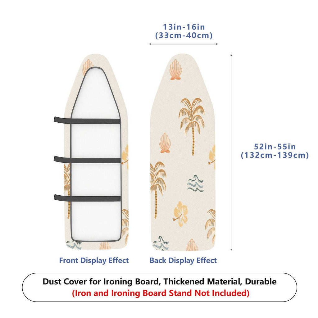 1-Piece Tropical Palm Floral Beach  Ironing Board Cover, Universal Size, Without Board
