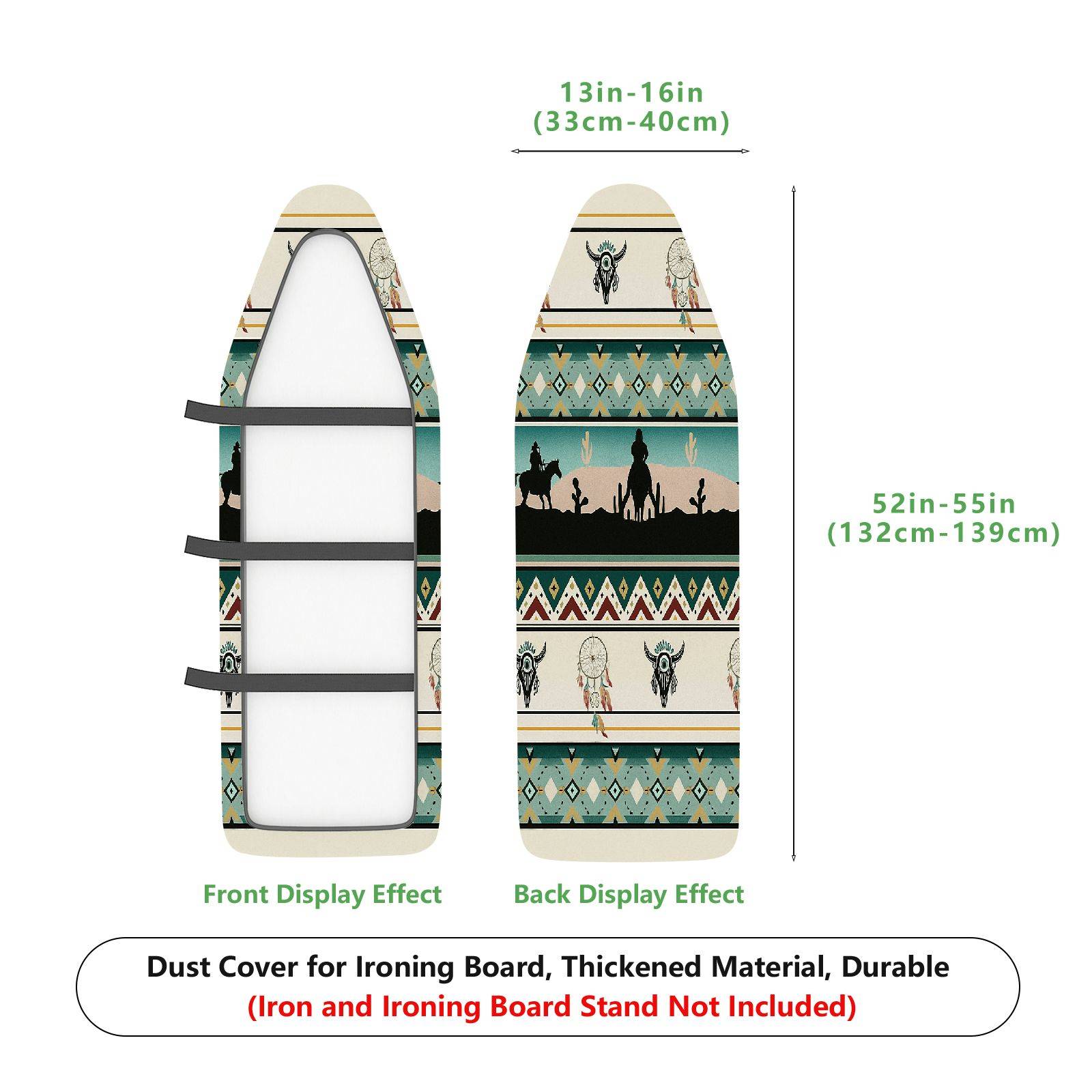1-Piece Bohemian Geometric Dreamcatcher  Ironing Board Cover, Universal Size, Without Board