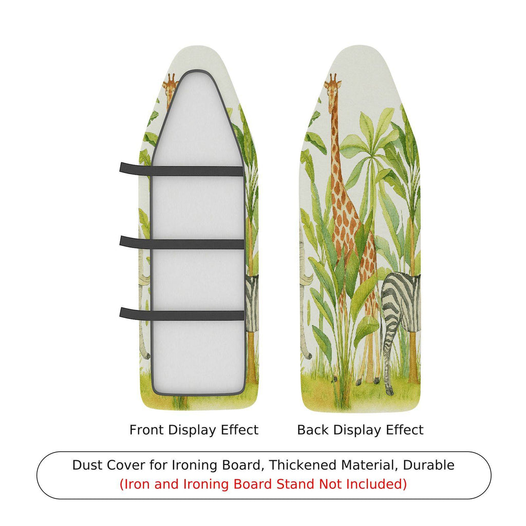 1-Piece Jungle Animal Zebra Giraffe  Ironing Board Cover, Universal Size, Without Board