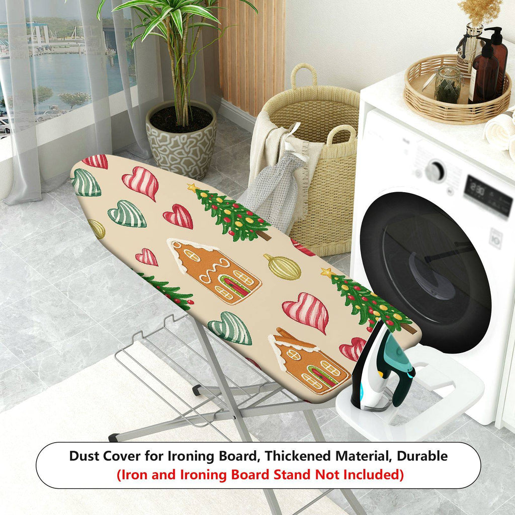 1-Piece Christmas Heart Tree  Ironing Board Cover, Universal Size, Without Board