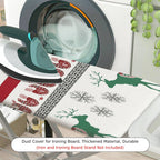 1-Piece Reindeer Snowflake Red  Ironing Board Cover, Universal Size, Without Board