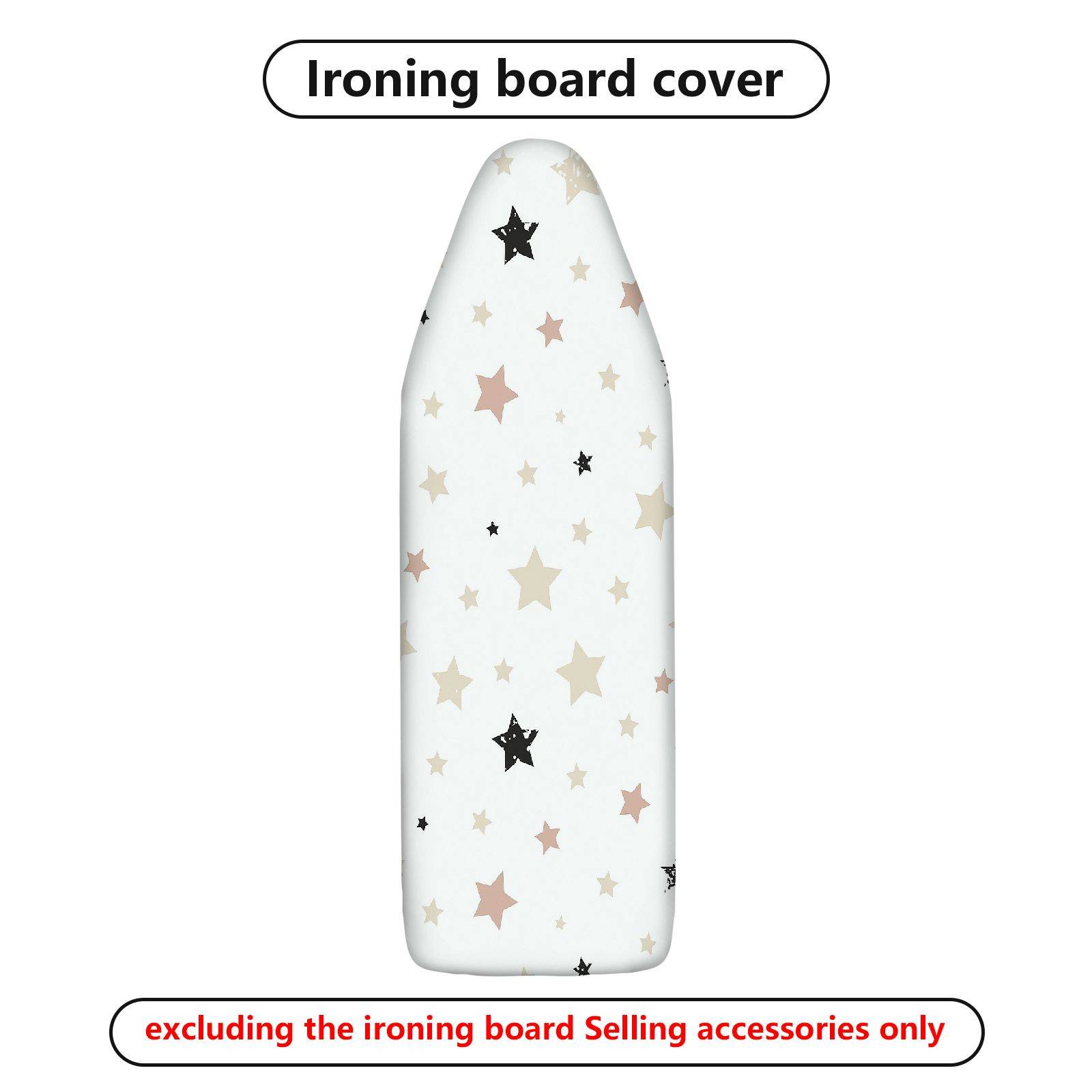 1-Piece Star Pattern Decor Stylish  Ironing Board Cover, Universal Size, Without Board