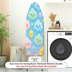 1-Piece Colorful Clouds Stars Smiley Face  Ironing Board Cover, Universal Size, Without Board