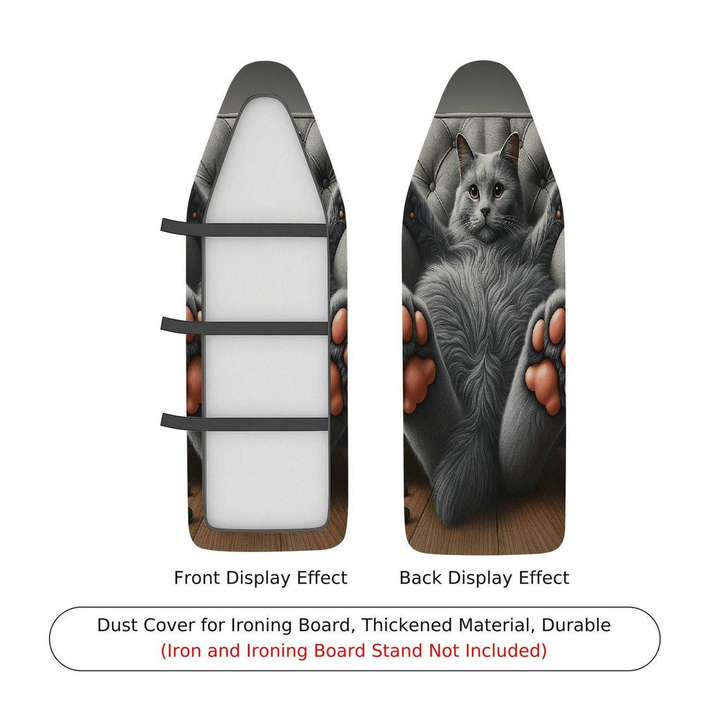 1-Piece Cat Paw Print Fur  Ironing Board Cover, Universal Size, Without Board