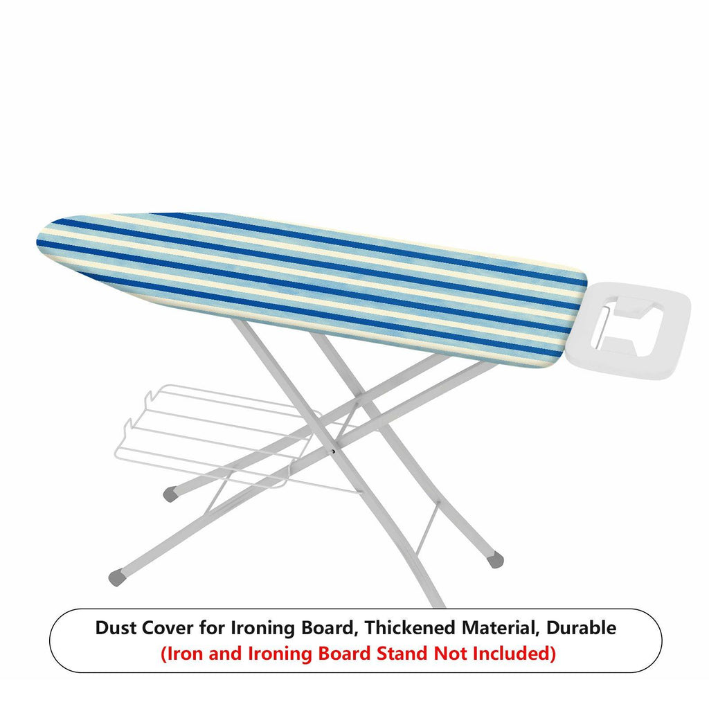 1-Piece Blue Striped Pattern Simple Style Classic  Ironing Board Cover, Universal Size, Without Board