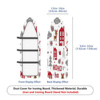 1-Piece Christmas Santa Reindeer  Ironing Board Cover, Universal Size, Without Board