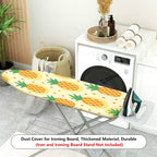 1-Piece Pineapple Pattern Fresh Yellow Tropical  Ironing Board Cover, Universal Size, Without Board