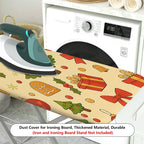 1-Piece Christmas Gingerbread Tree  Ironing Board Cover, Universal Size, Without Board