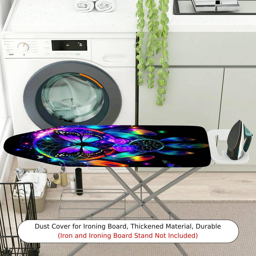 1-Piece Dreamcatcher Butterfly Colorful  Ironing Board Cover, Universal Size, Without Board