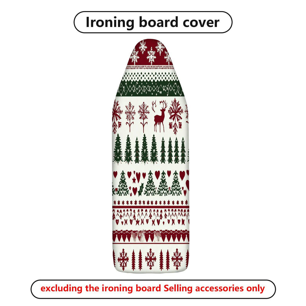 1-Piece Christmas Reindeer Snowflake  Ironing Board Cover, Universal Size, Without Board