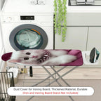 1-Piece Cat Jewel Pink  Ironing Board Cover, Universal Size, Without Board