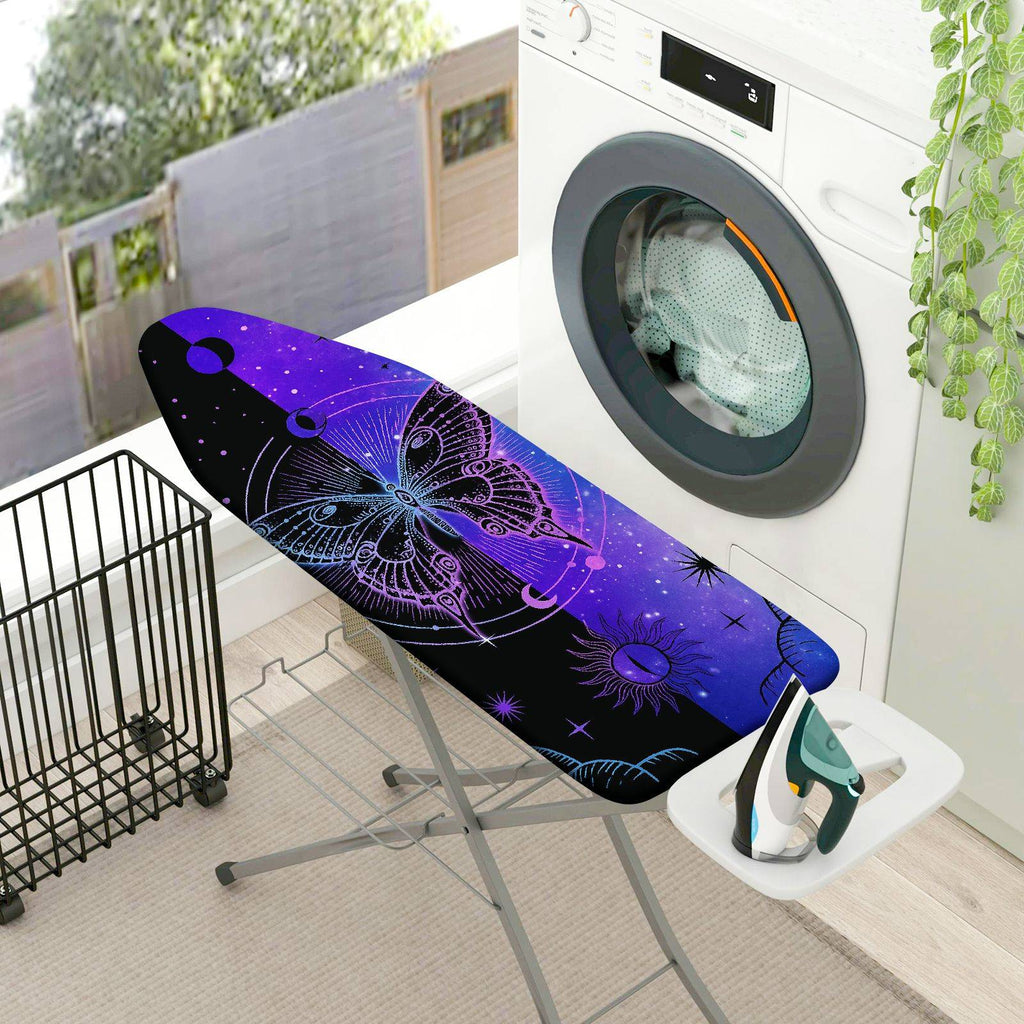 1-Piece Butterfly Galaxy Stars  Ironing Board Cover, Universal Size, Without Board