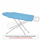 1-Piece Striped Blue Pattern Trendy Modern  Ironing Board Cover, Universal Size, Without Board
