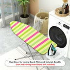 1-Piece Striped Colorful Vibrant  Ironing Board Cover, Universal Size, Without Board