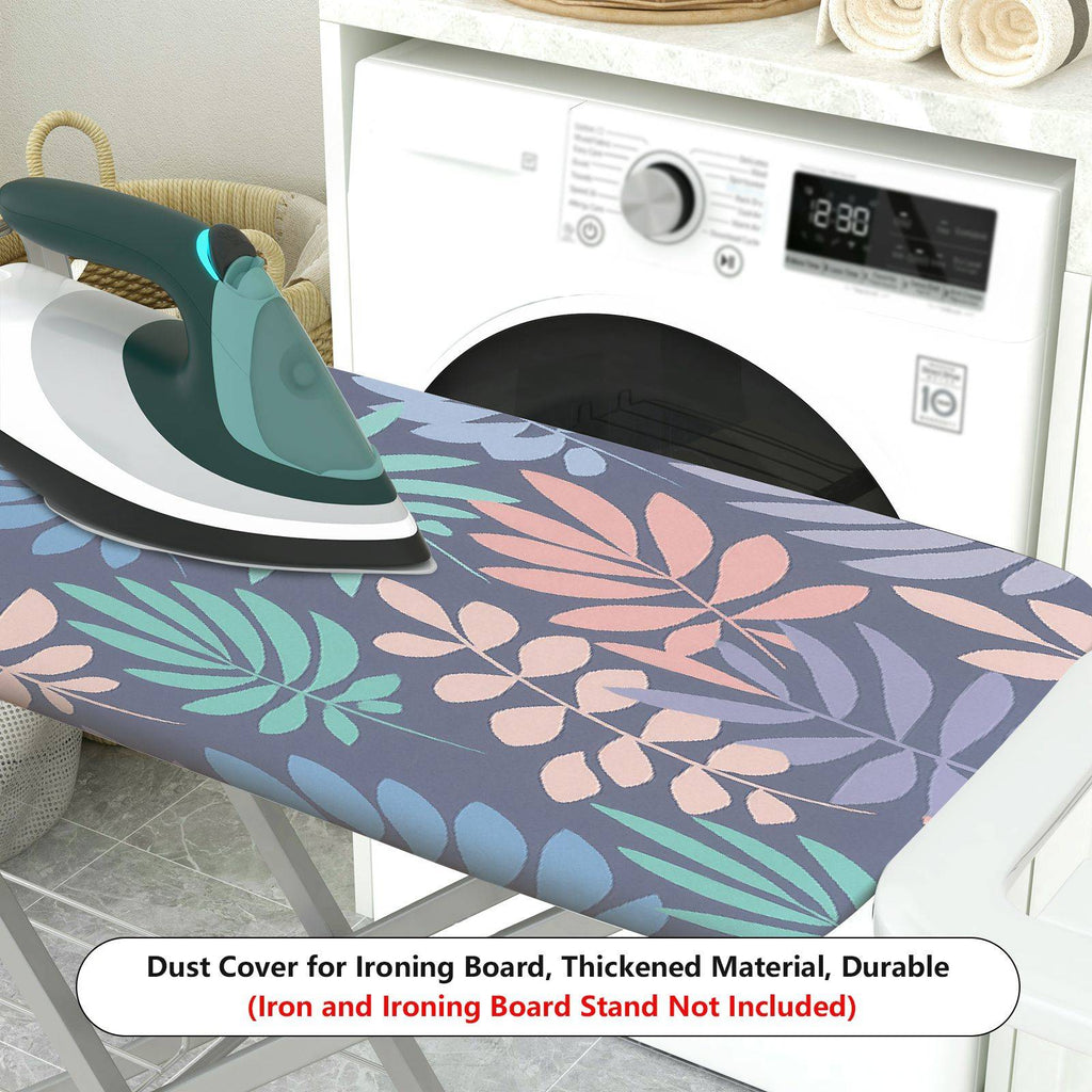 1-Piece Tropical Leaf Pattern Multicolor  Ironing Board Cover, Universal Size, Without Board
