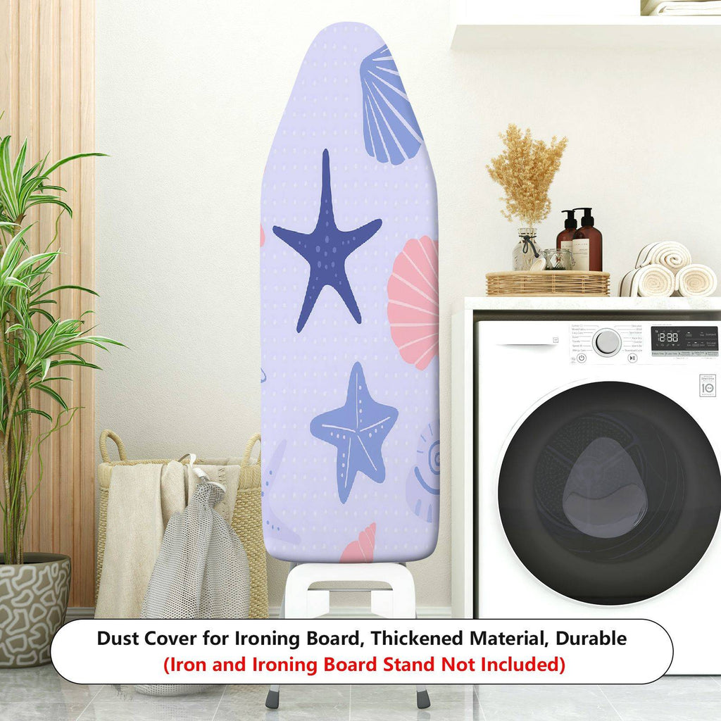 1-Piece Starfish Shell Nautical  Ironing Board Cover, Universal Size, Without Board