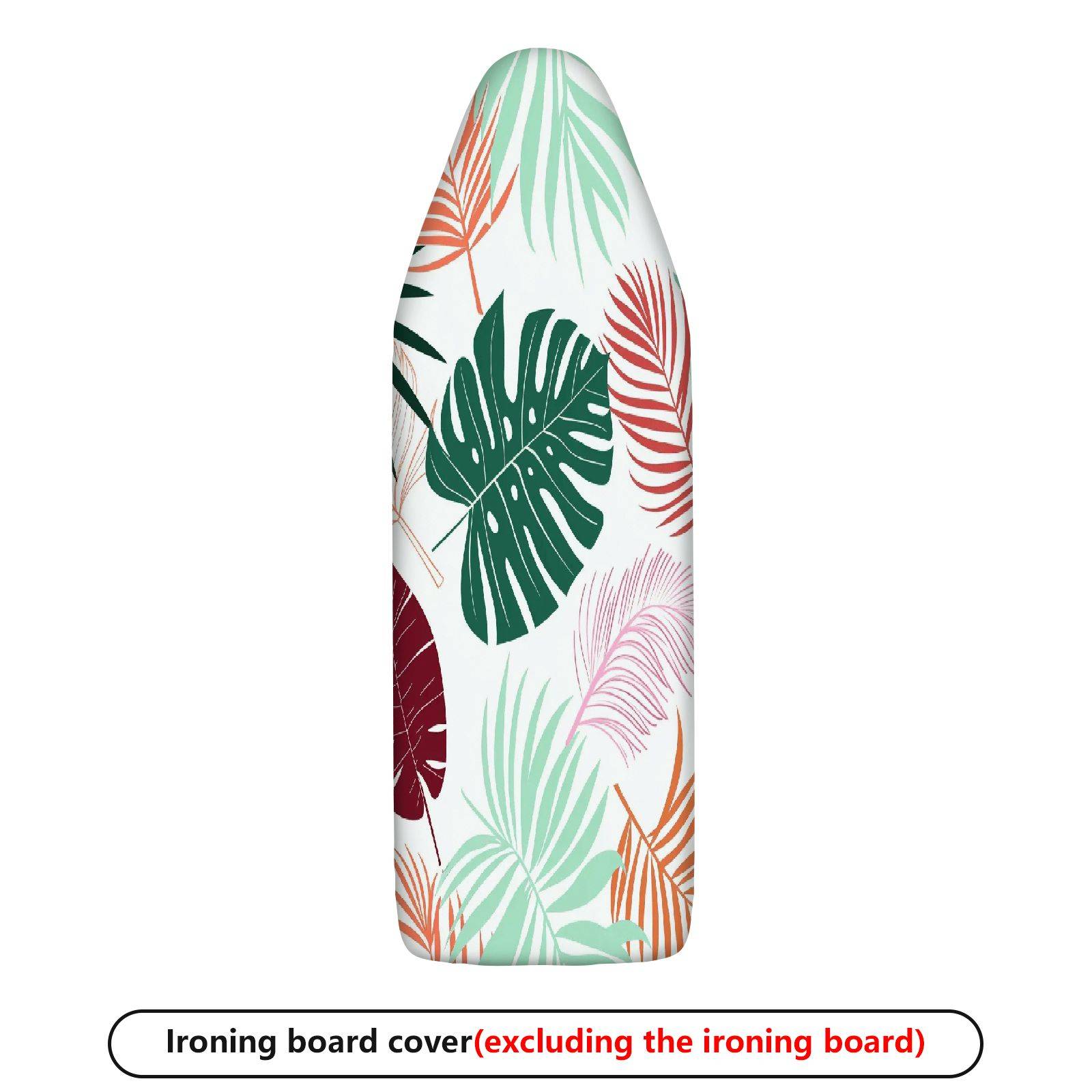 1-Piece Tropical Leaves Floral Nature  Ironing Board Cover, Universal Size, Without Board