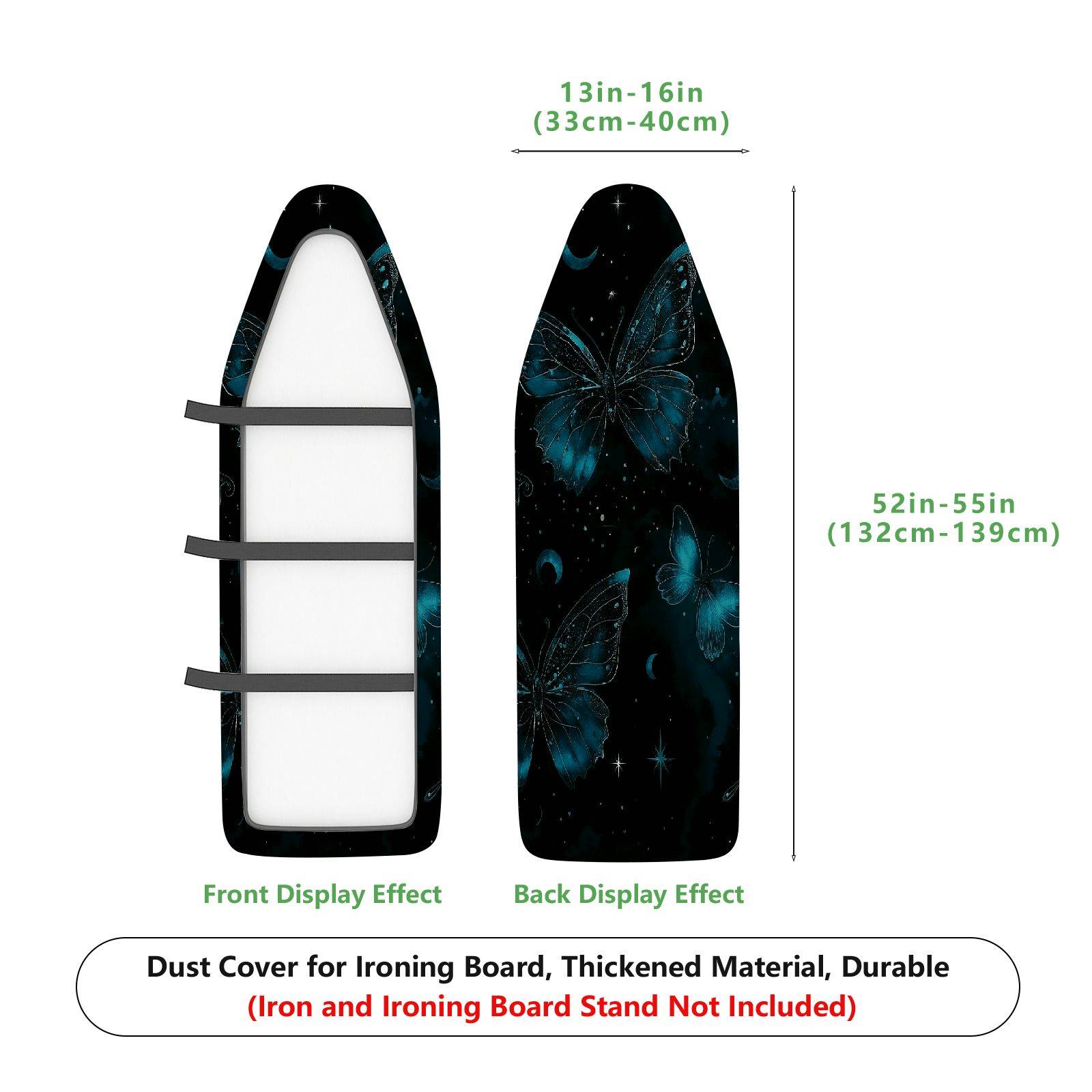 1-Piece Butterfly Starry Night Moon  Ironing Board Cover, Universal Size, Without Board