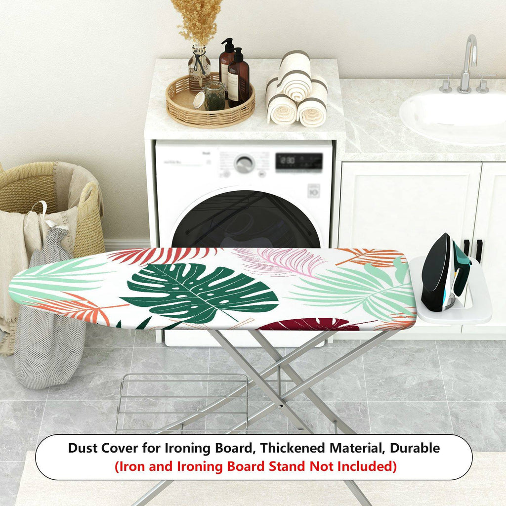 1-Piece Tropical Leaves Floral Nature  Ironing Board Cover, Universal Size, Without Board
