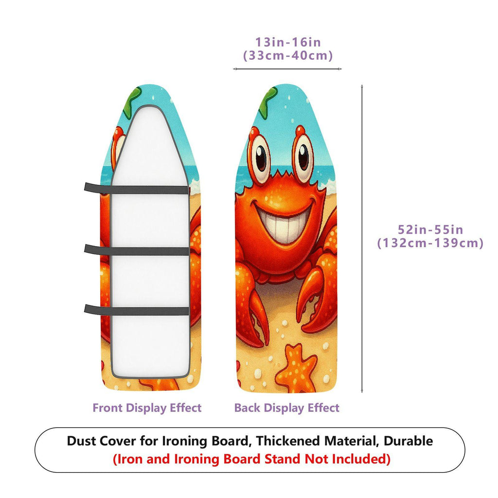 1-Piece Sea Crab Starfish  Ironing Board Cover, Universal Size, Without Board