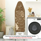1-Piece Gingerbread Christmas Tree Cinnamon  Ironing Board Cover, Universal Size, Without Board