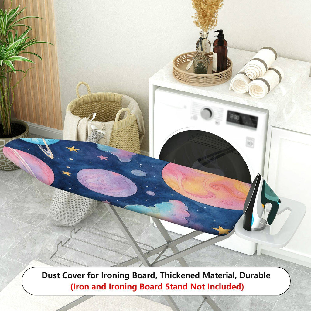 1-Piece Galaxy Space Planet Star  Ironing Board Cover, Universal Size, Without Board