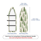 1-Piece Christmas Tree Forest Holiday  Ironing Board Cover, Universal Size, Without Board