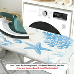 1-Piece Starfish Shell Coral  Ironing Board Cover, Universal Size, Without Board