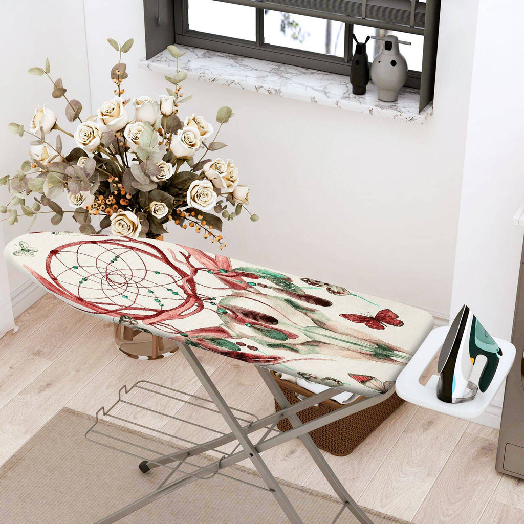 1-Piece Dreamcatcher Deer Butterfly  Ironing Board Cover, Universal Size, Without Board