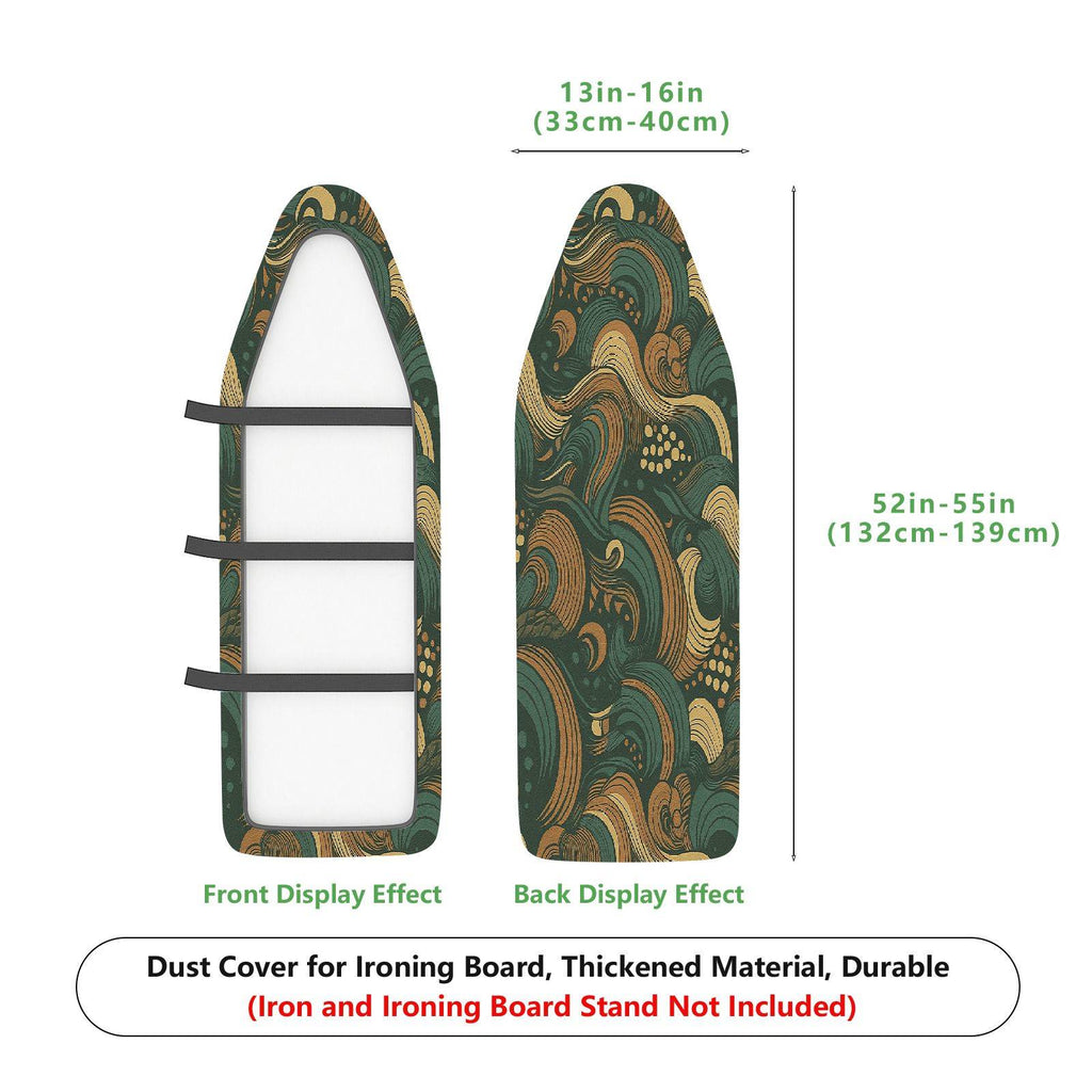 1-Piece Retro Wave Pattern Elegant  Ironing Board Cover, Universal Size, Without Board