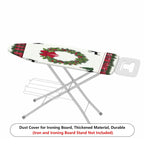 1-Piece Christmas Wreath Plaid Reindeer  Ironing Board Cover, Universal Size, Without Board