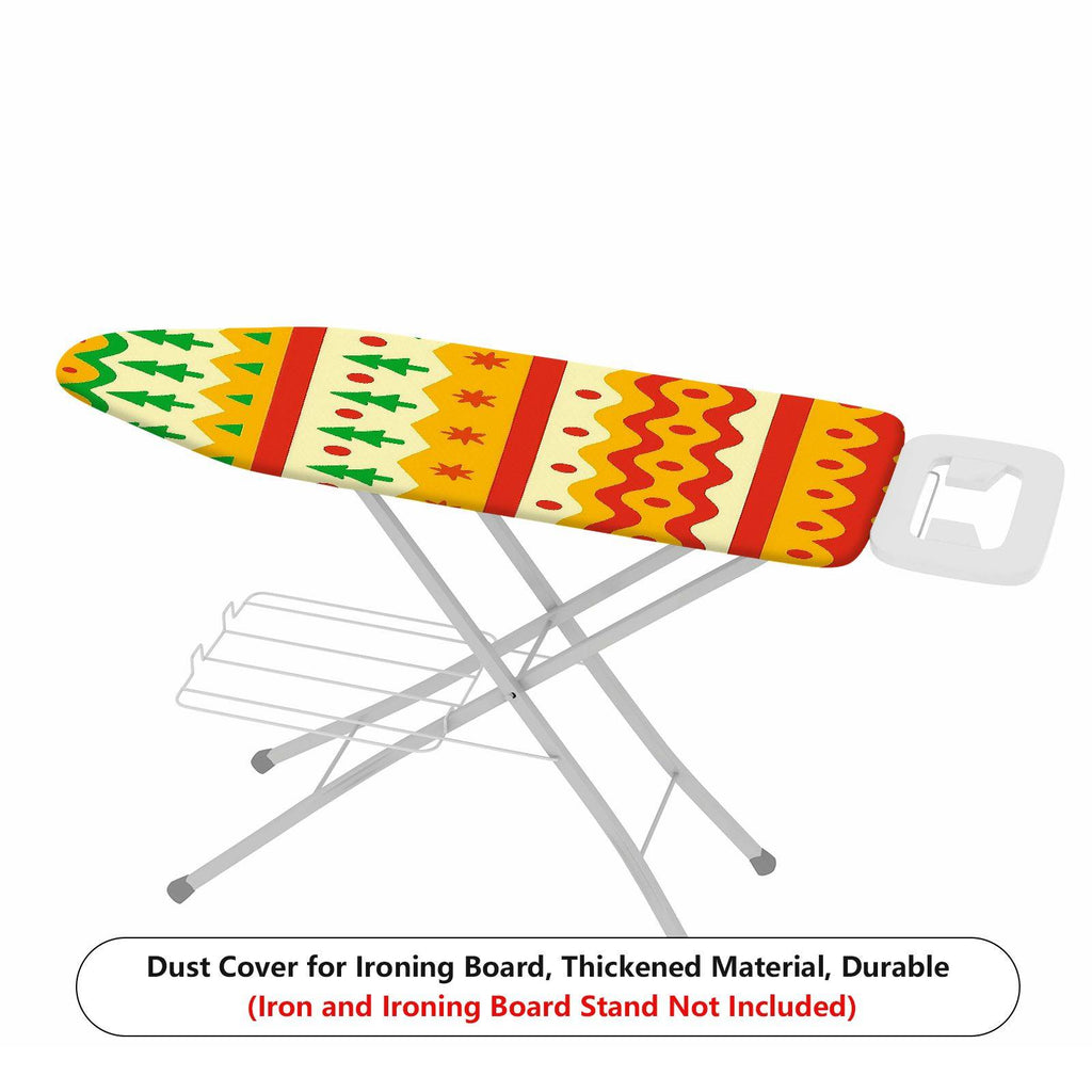 1-Piece Christmas Trees Festive Patterns Colorful  Ironing Board Cover, Universal Size, Without Board