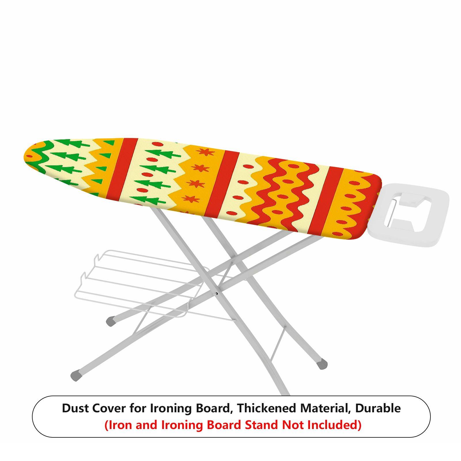 1-Piece Christmas Trees Festive Patterns Colorful  Ironing Board Cover, Universal Size, Without Board