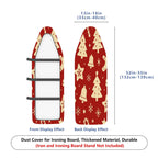 1-Piece Christmas Bell Tree  Ironing Board Cover, Universal Size, Without Board