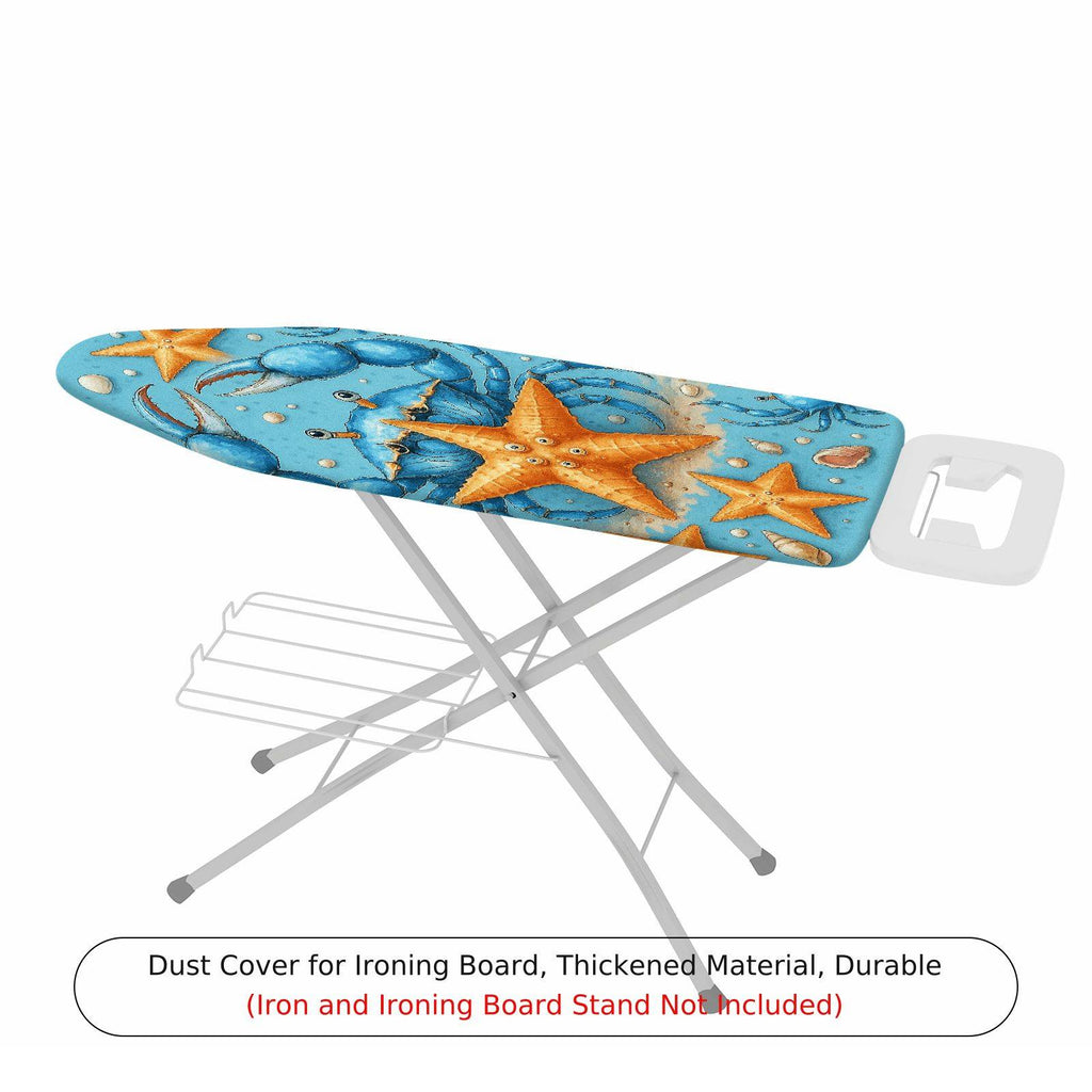 1-Piece Sea Crab Starfish Marine  Ironing Board Cover, Universal Size, Without Board