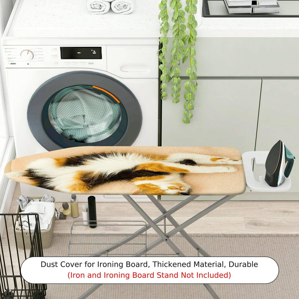 1-Piece Cat Figure Animal Relaxation  Ironing Board Cover, Universal Size, Without Board