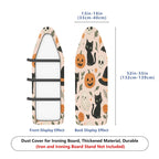 1-Piece Halloween Black Cat Pumpkin  Ironing Board Cover, Universal Size, Without Board