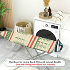 1-Piece Christmas Festive Geometric Tree  Ironing Board Cover, Universal Size, Without Board
