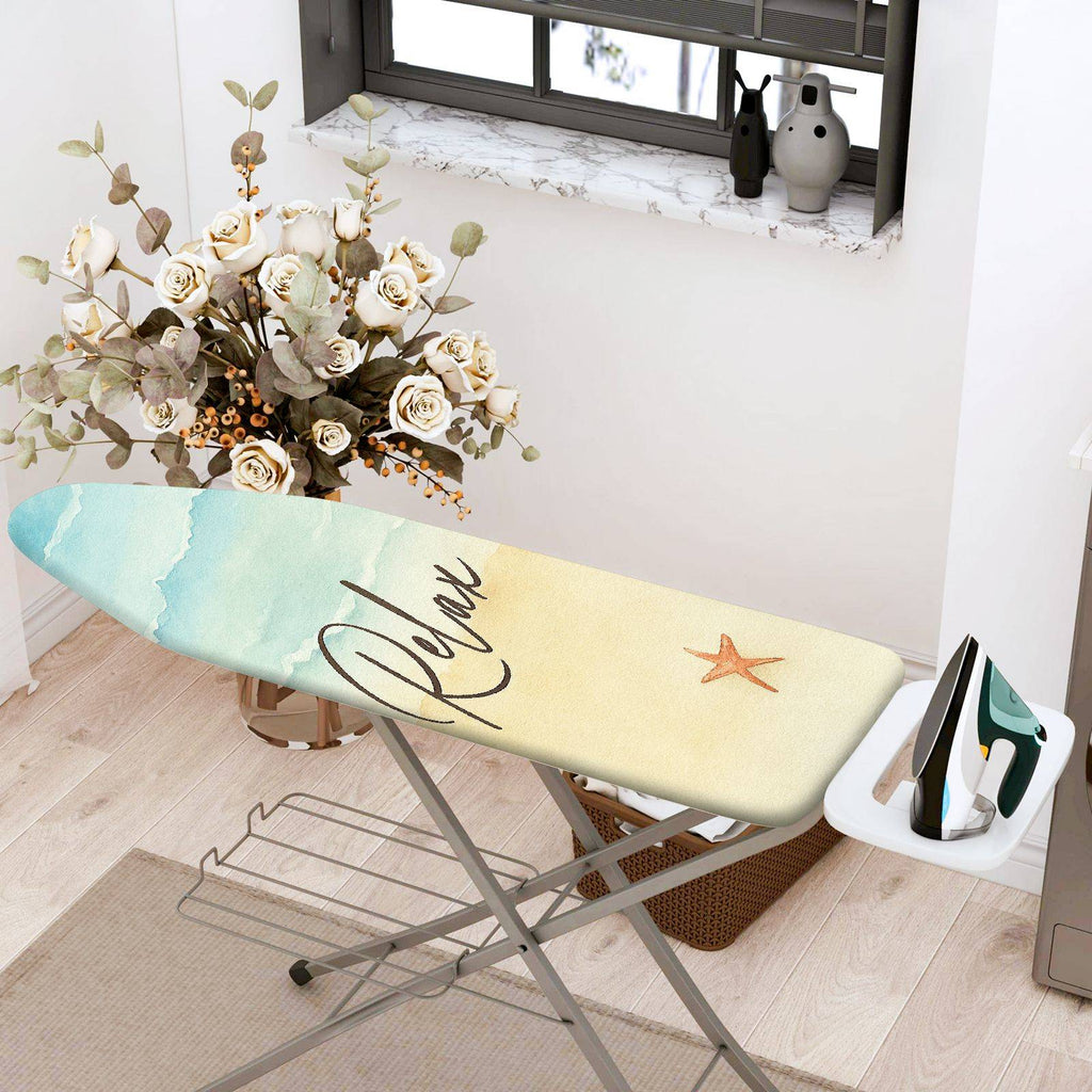 1-Piece Beach Relax Starfish  Ironing Board Cover, Universal Size, Without Board