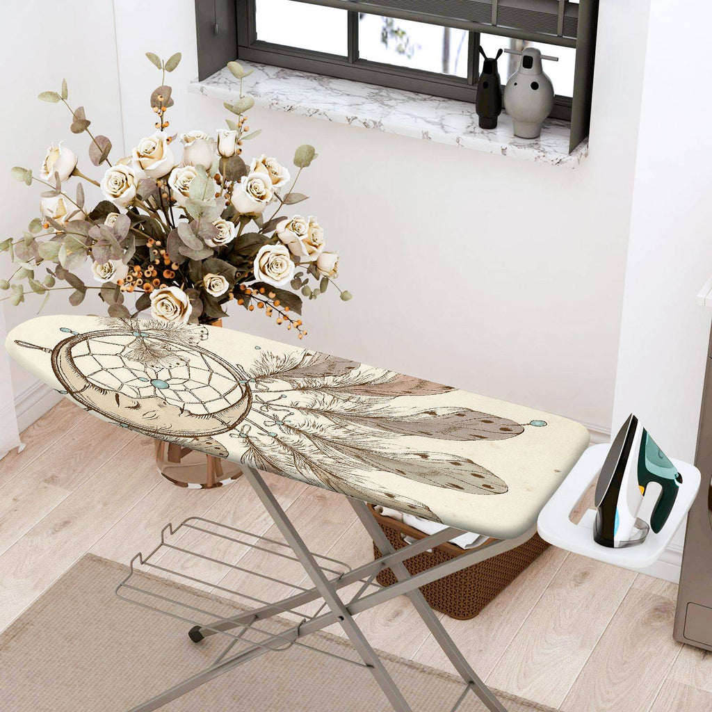 1-Piece Dreamcatcher Feather Bohemian  Ironing Board Cover, Universal Size, Without Board