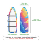 1-Piece Rainbow Cloud Star  Ironing Board Cover, Universal Size, Without Board
