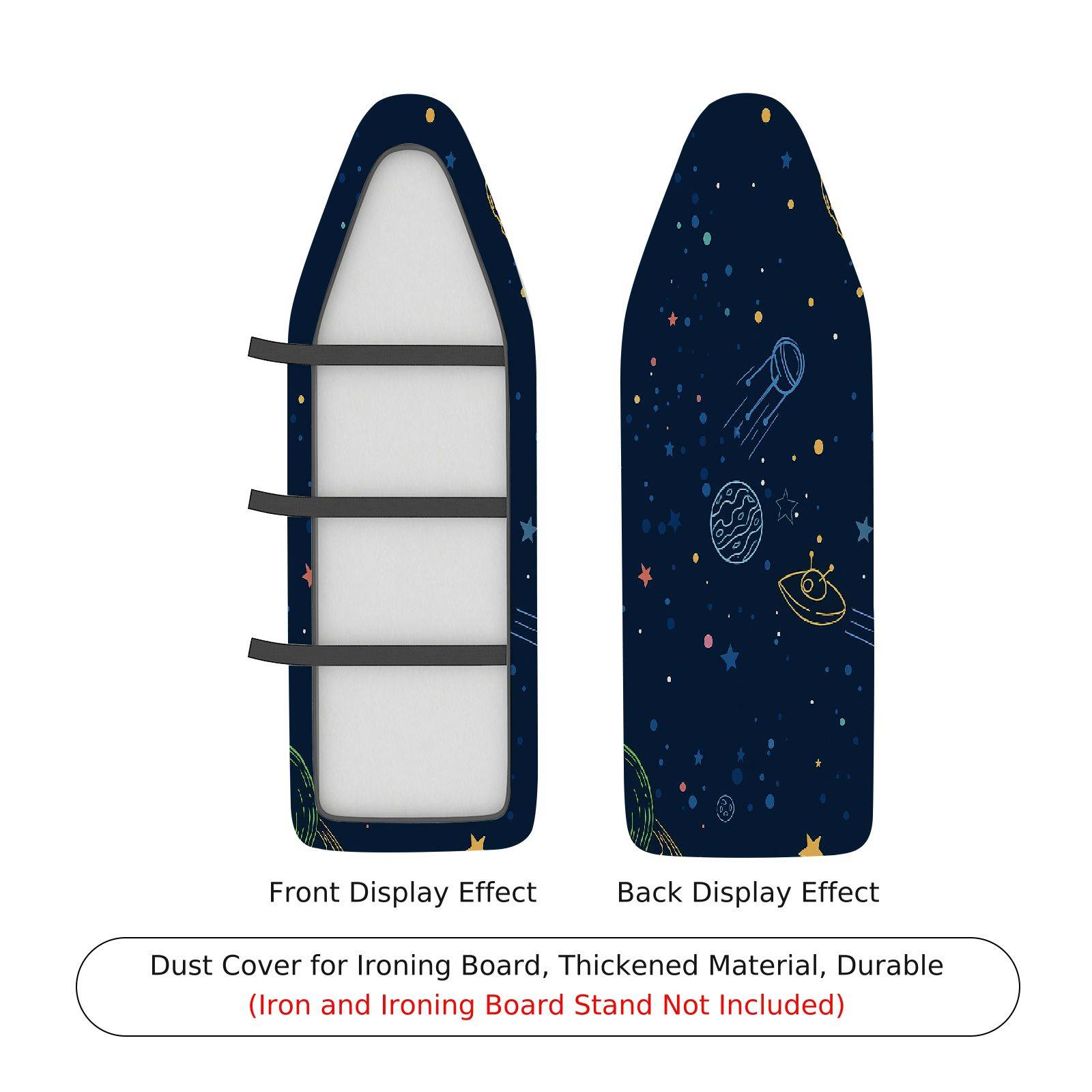 1-Piece Space Galaxy Stars  Ironing Board Cover, Universal Size, Without Board