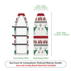 1-Piece Reindeer Snowflake Red  Ironing Board Cover, Universal Size, Without Board