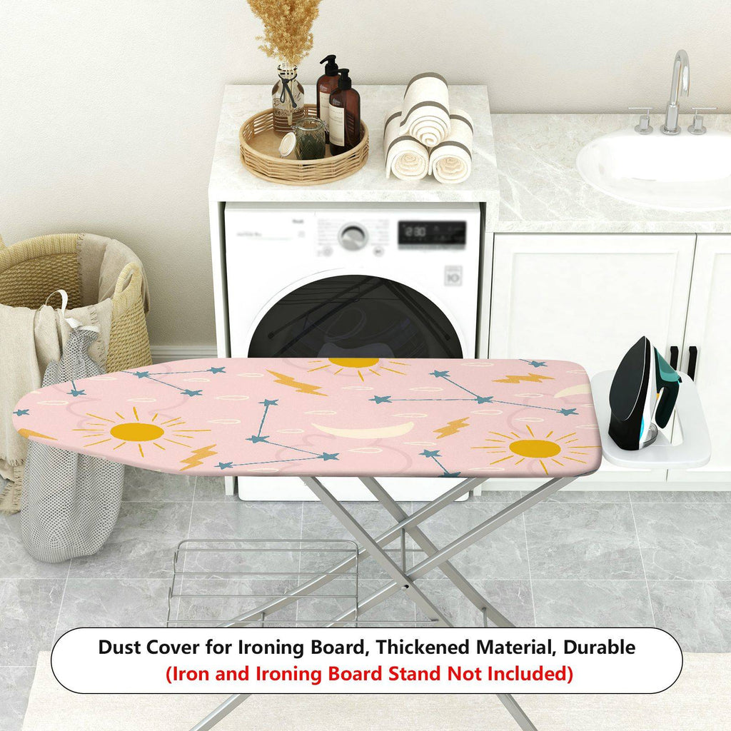 1-Piece Sun Moon Star Constellation  Ironing Board Cover, Universal Size, Without Board