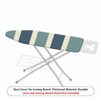 1-Piece Striped Pattern Blue Grey  Ironing Board Cover, Universal Size, Without Board