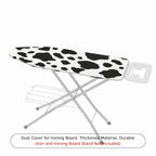 1-Piece Animal Print Cow Pattern Black And White  Ironing Board Cover, Universal Size, Without Board