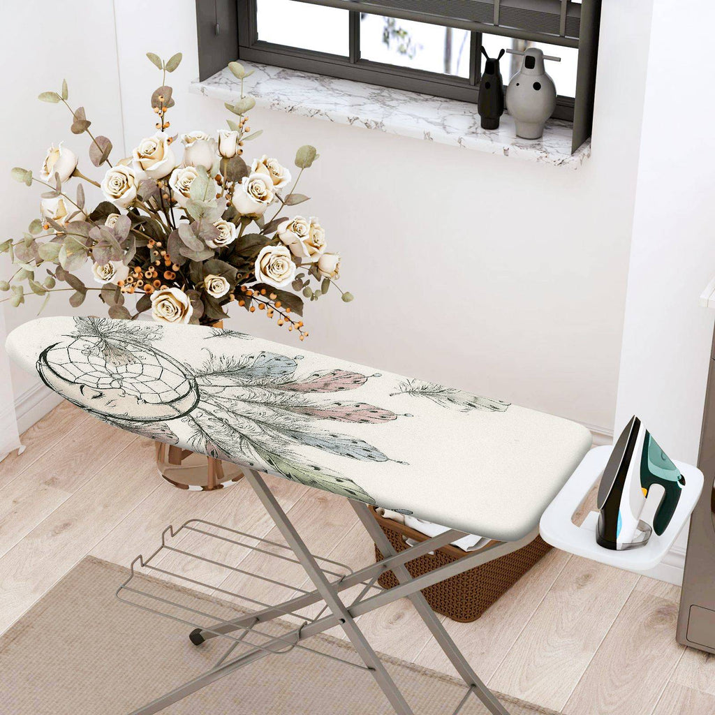 1-Piece Dreamcatcher Feather Bohemian  Ironing Board Cover, Universal Size, Without Board