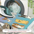 1-Piece Dog Love Pattern  Ironing Board Cover, Universal Size, Without Board
