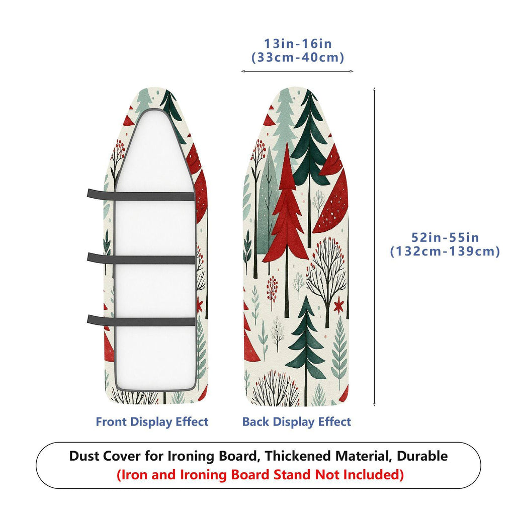 1-Piece Christmas Tree Forest Pattern Holiday Decoration  Ironing Board Cover, Universal Size, Without Board