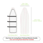 1-Piece White Pink Minimalist Striped  Ironing Board Cover, Universal Size, Without Board